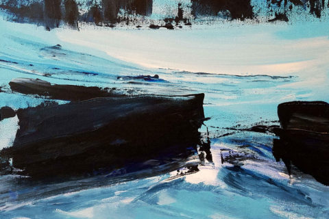 Vian Borchert, Over Seas, acrylic on canvas