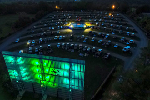 hull's drive-in movie theater