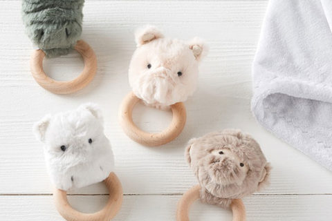 rattles with animals one them