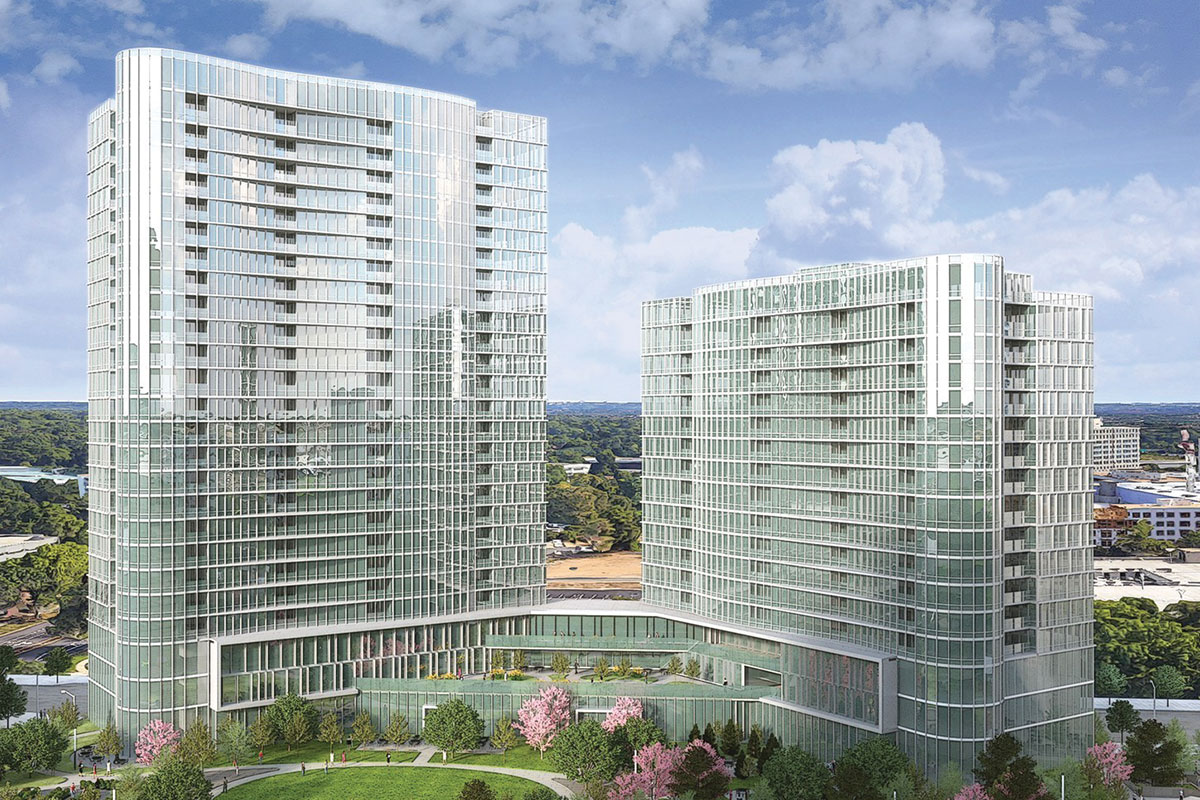 rendering of high rise condo building