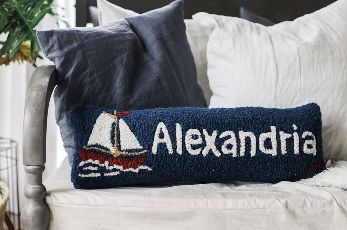 Alexandria sailing pillow