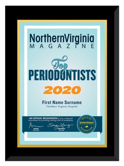 2020 Top periodontists plaque