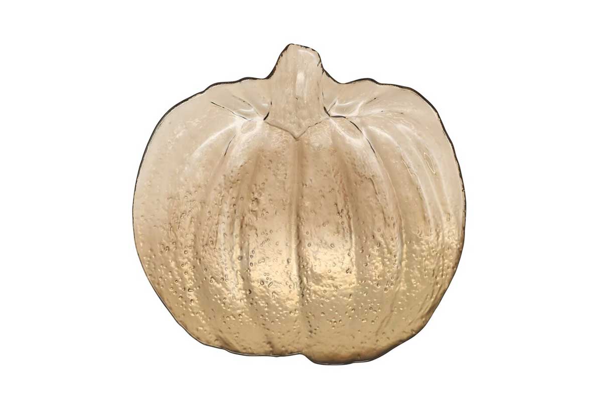 gold pumpkin platter
