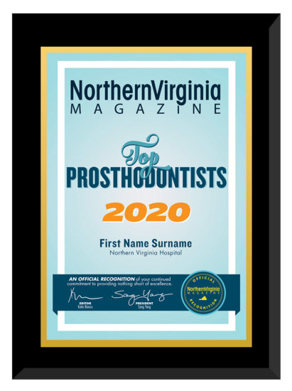 2020 top prosthodontics plaque