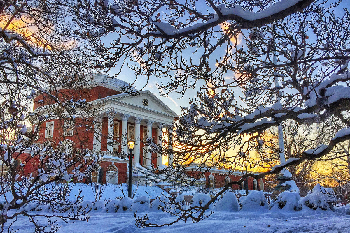 University of Virginia in winter