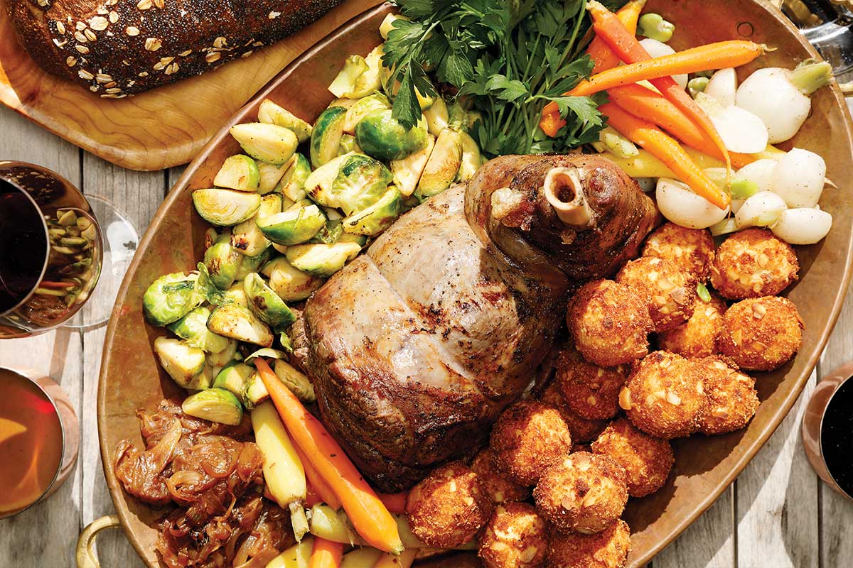 Lamb Leg with Braised Endive
