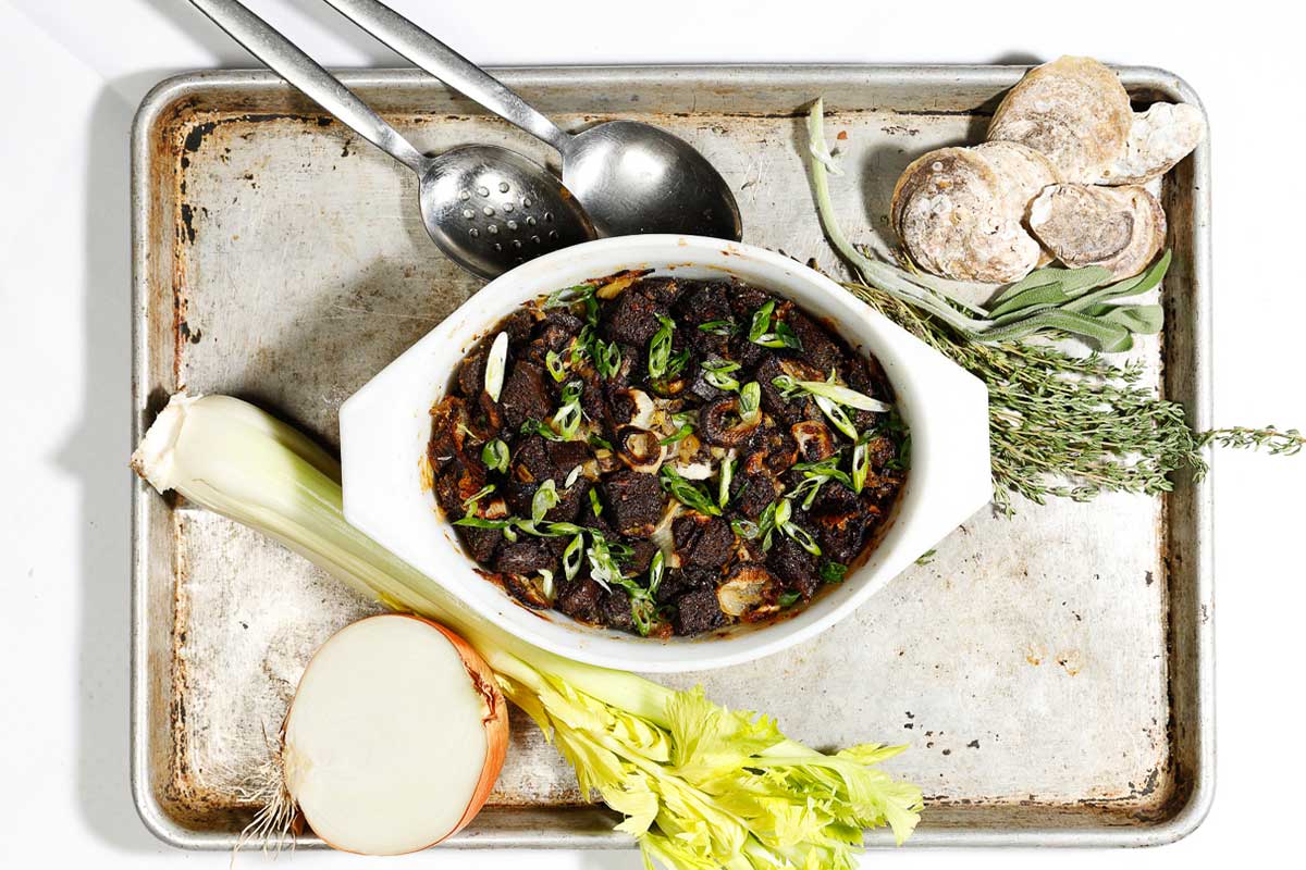 Oyster and Pumpernickel Dressing
