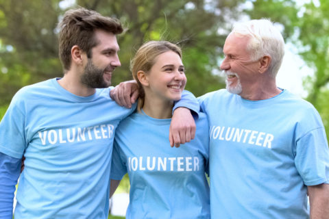 family volunteering