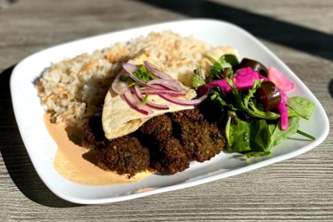 Falafel platter at Fava Pot