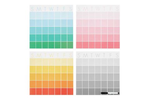 ombre dry erase calendars