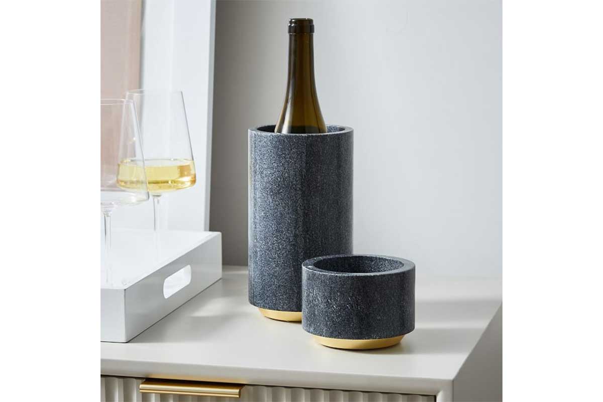 black wine coaster