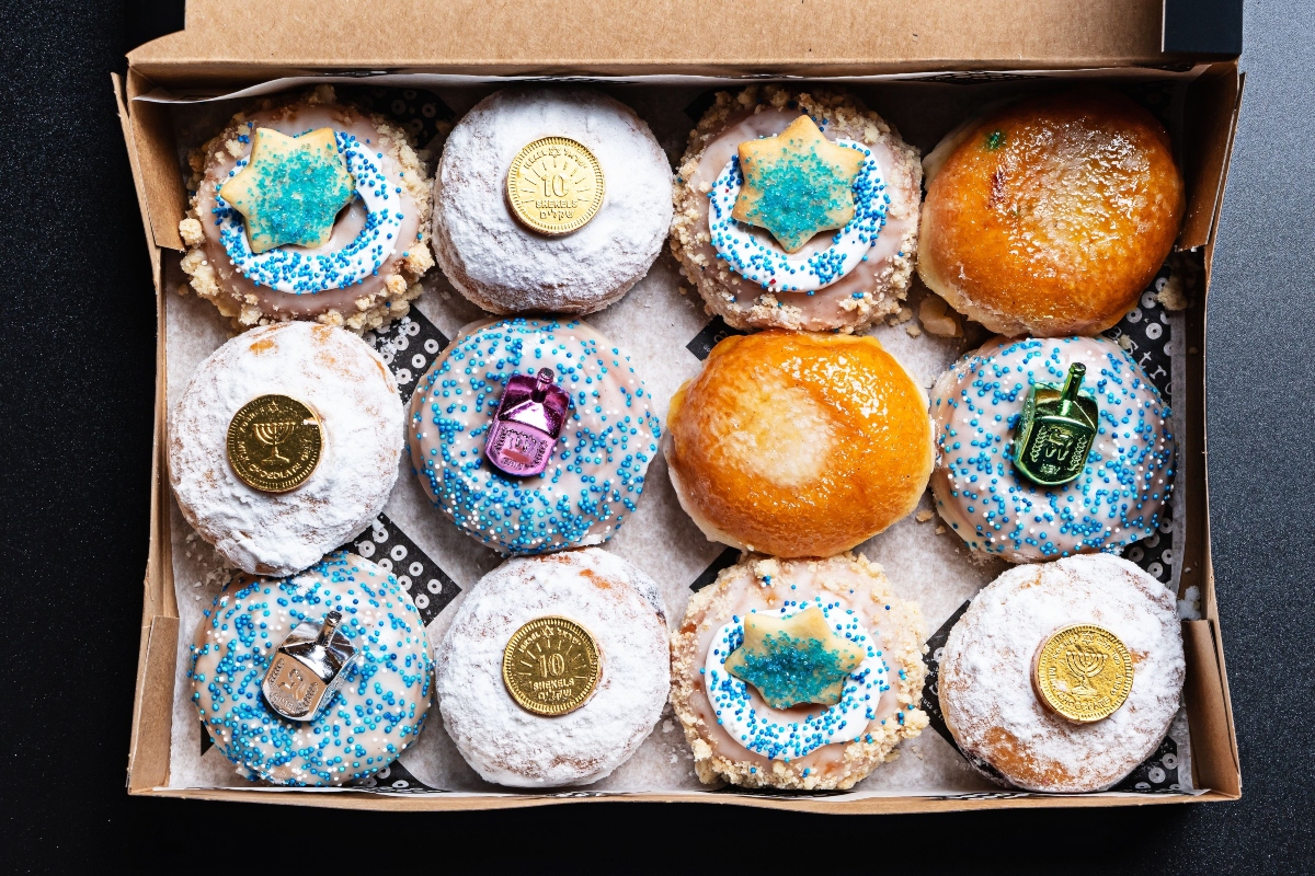 Donuts on hanukkah