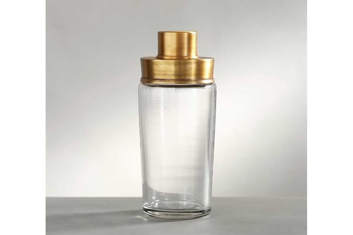 clear cocktail shaker