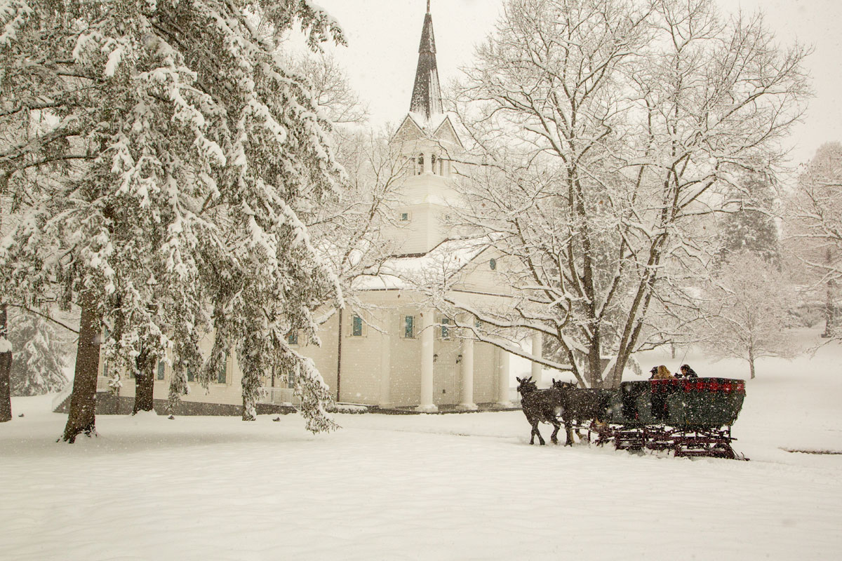 The Greenbrier sleigh ride