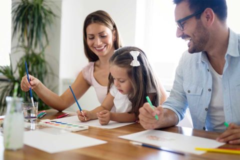 family painting