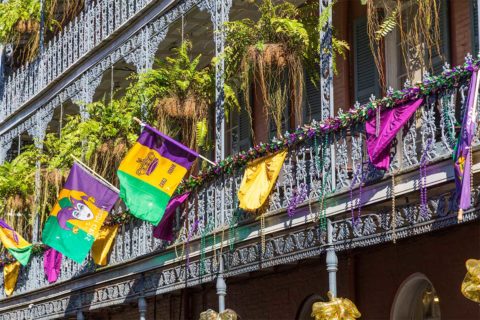 mardi gras bourbon street