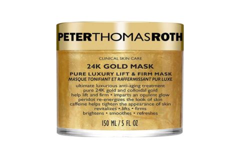 gold face mask