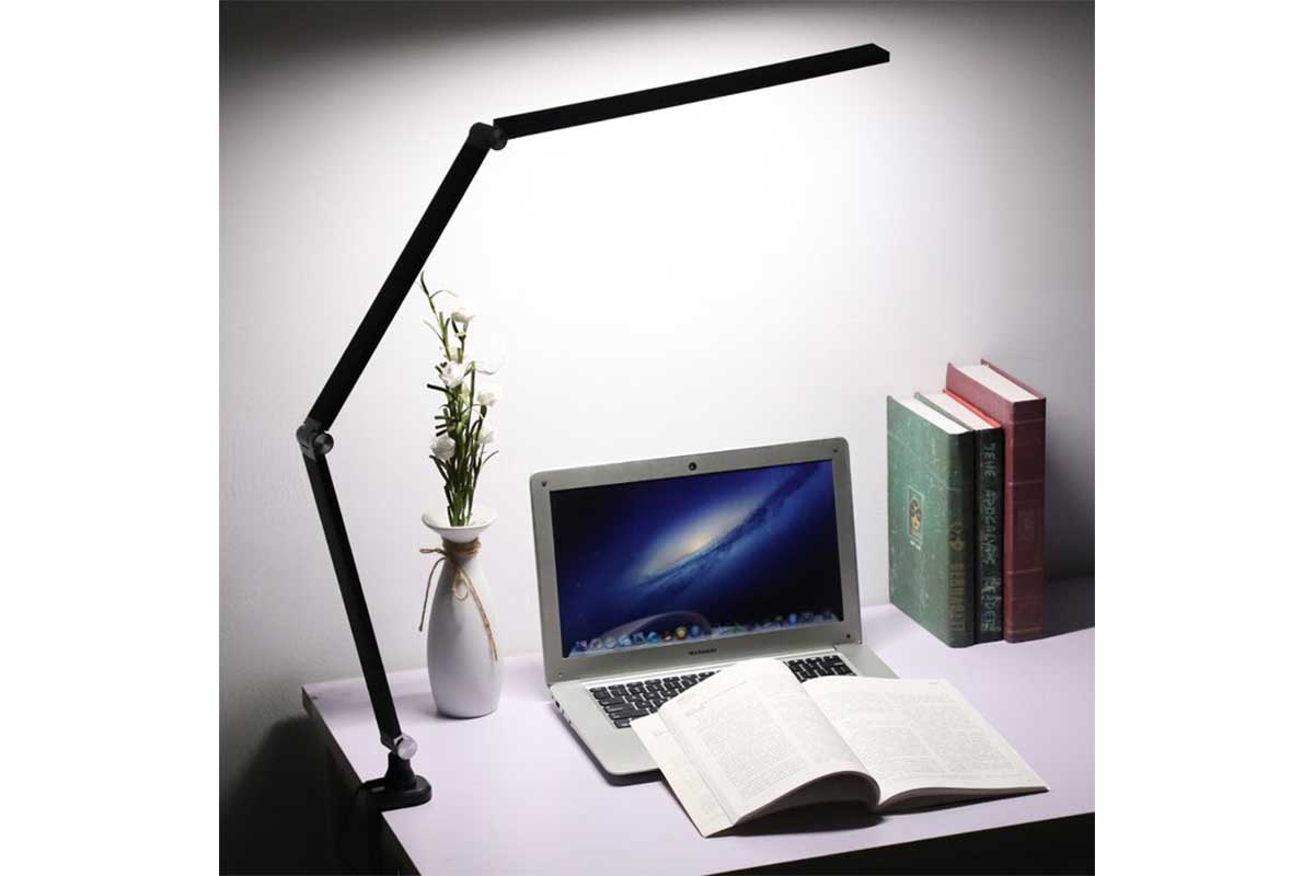 black clamp lamp