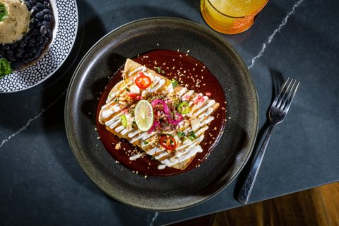 Enchiladas at La Prensa