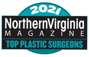 2021 top plastic surgeon badge teal