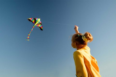 kid flying a kit