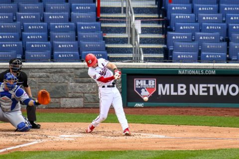 trea turner at the plate