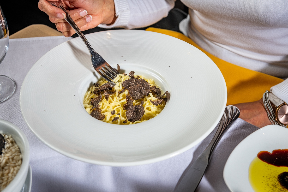 Tagliarini with truffles is just one of Hernandez’s exquisite housemade pastas.