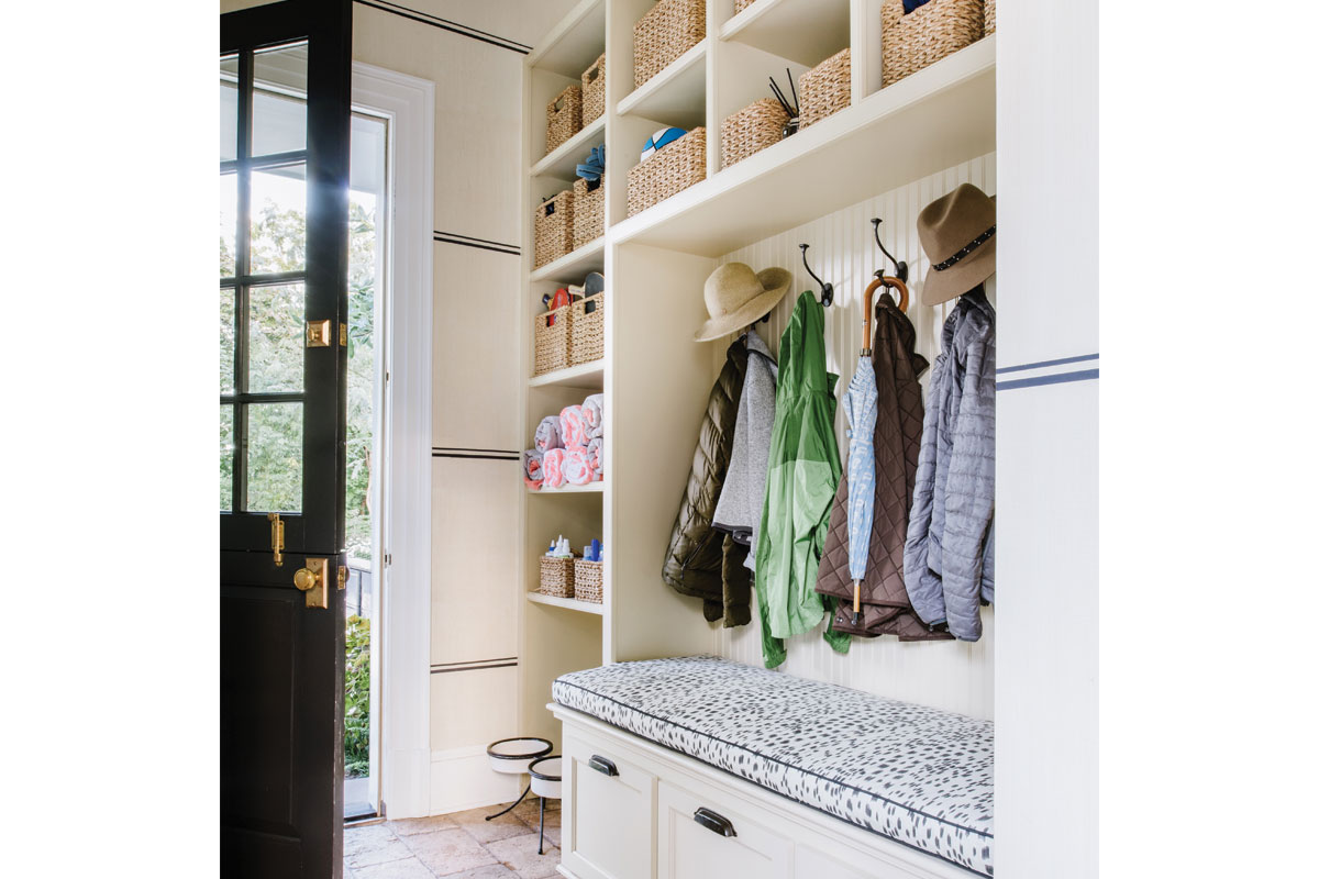 white mud room