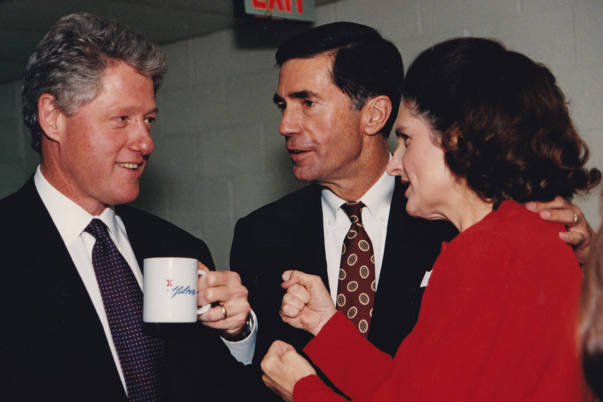 Charles Robb with President Clinton