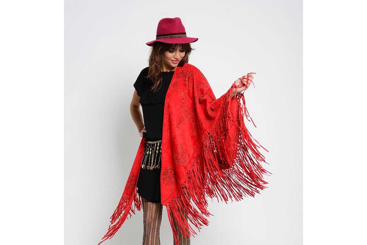 red wool hat