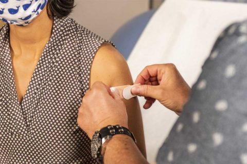women getting vaccine