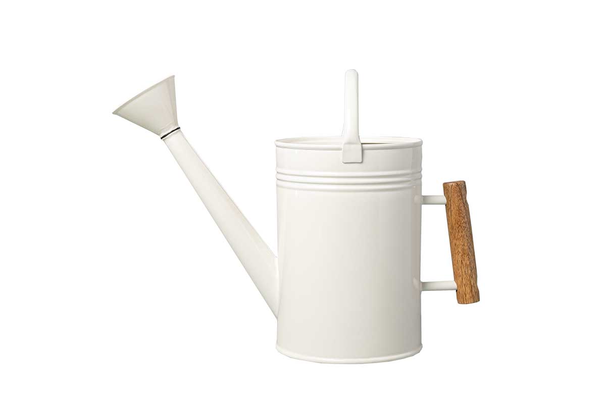white watering can