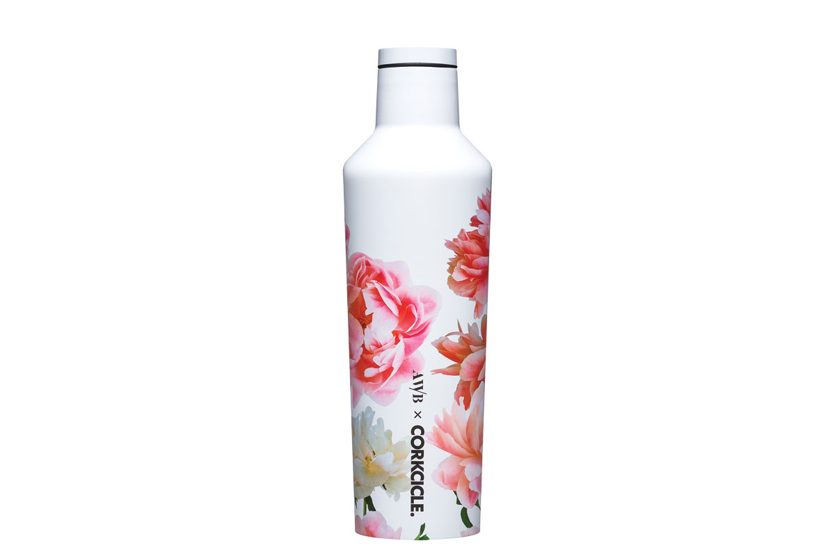 floral corkcicle bottle