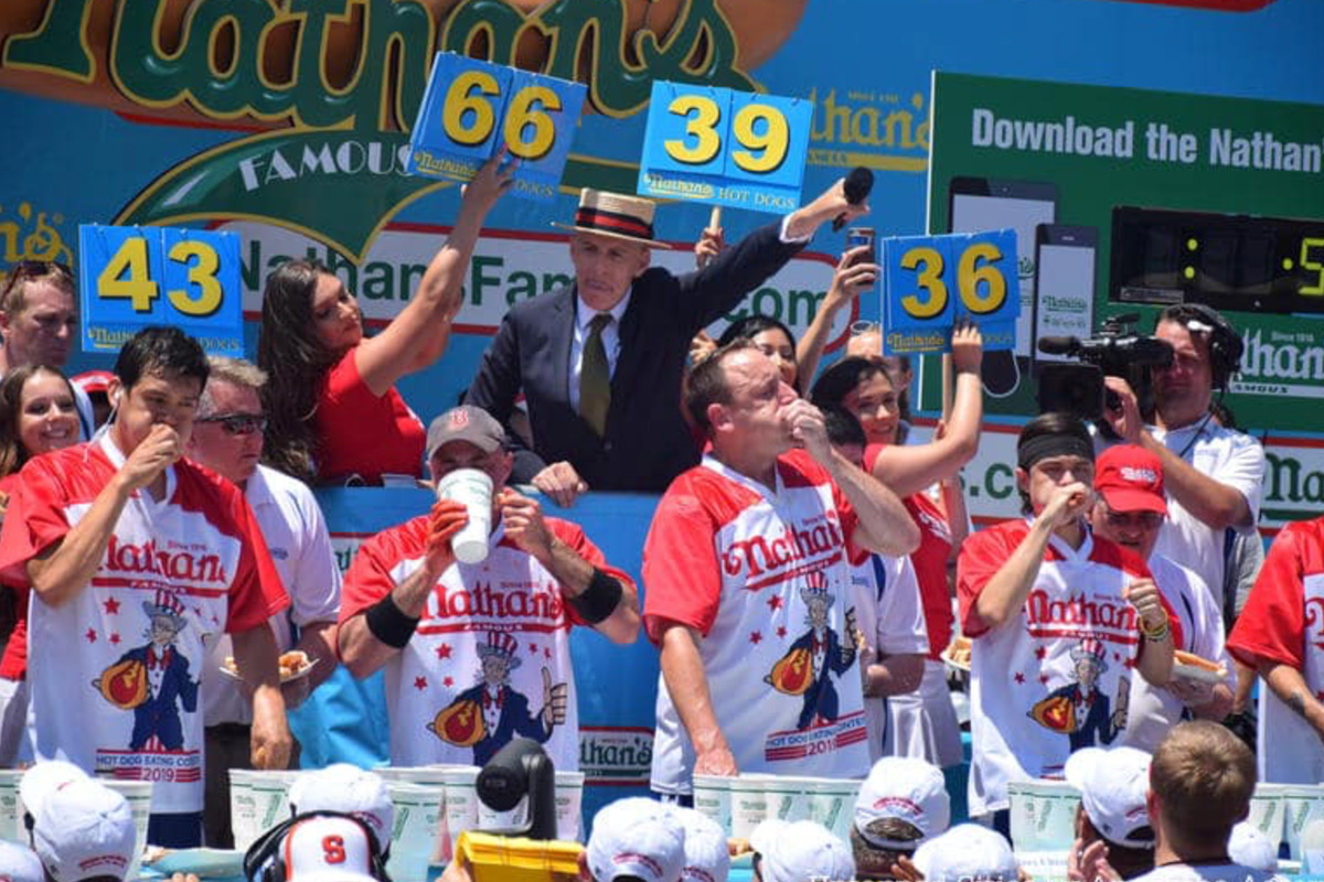 nathan's hot dog eating contest