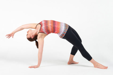 woman doing yoga pose