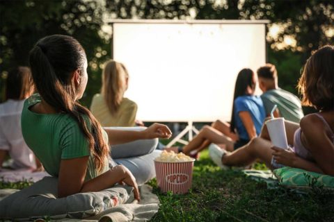 outdoor movie screen