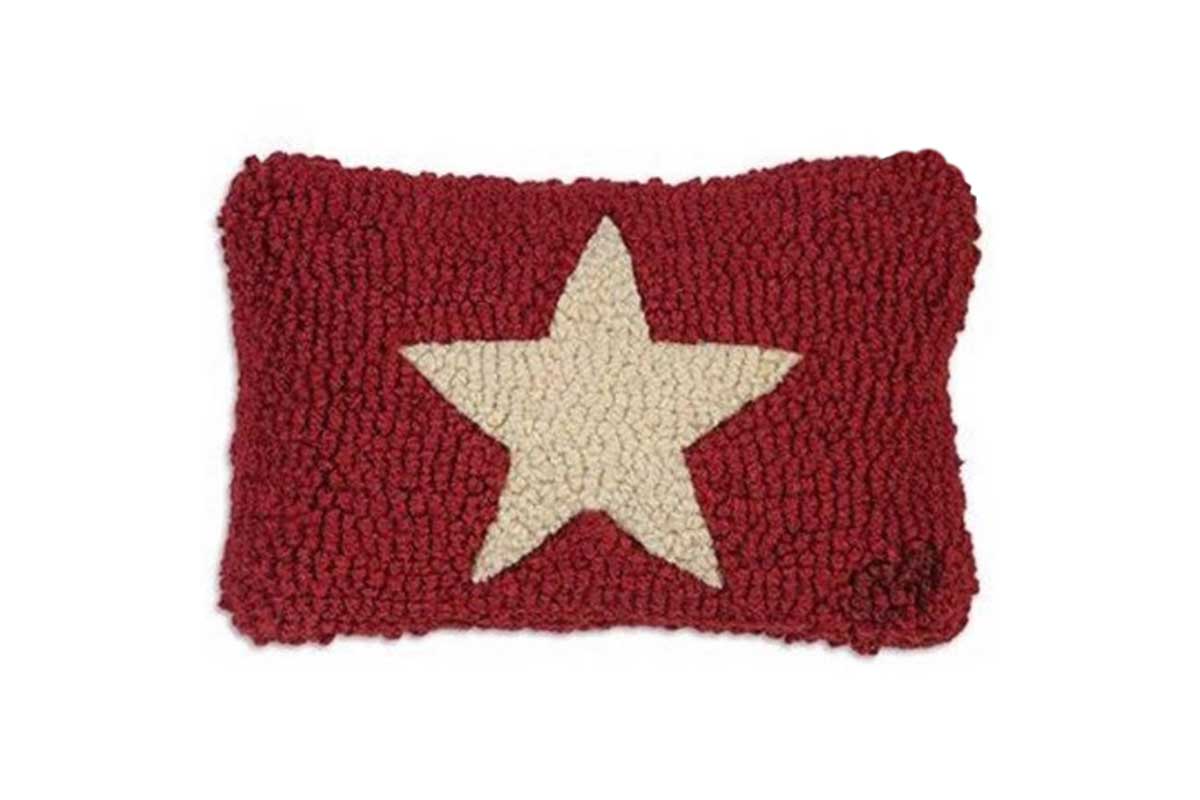 red star pillow