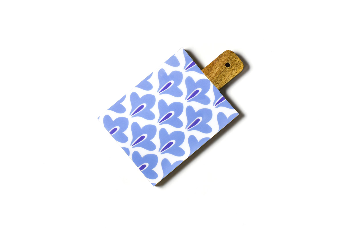 blue pattern cutting board