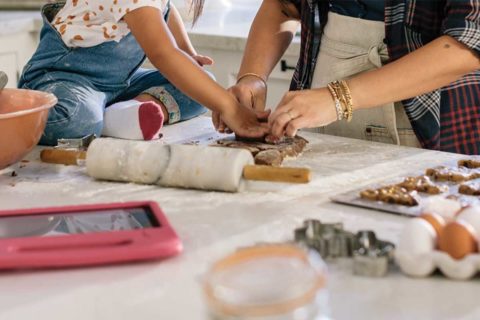 family cooking