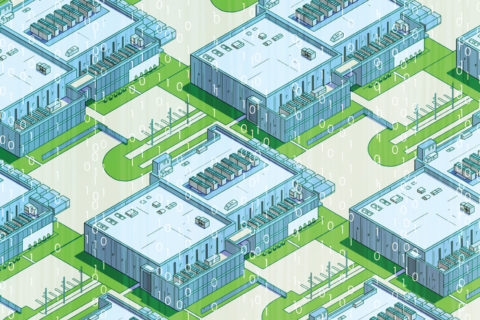 data center cartoon