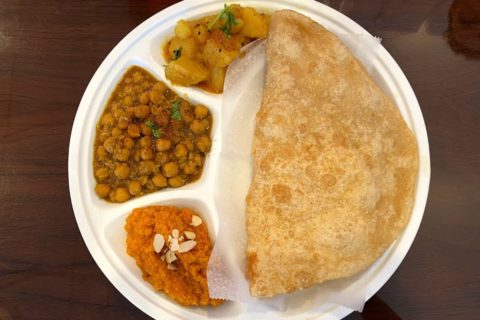 Halwah puri at Desi Breakfast Club