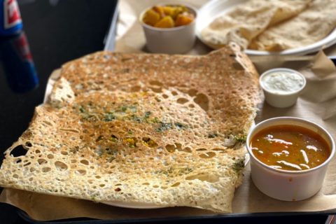 Paneer rava dosa at Amma Vegetarian Kitchen