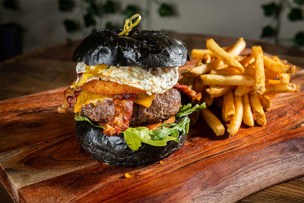 black bun burger