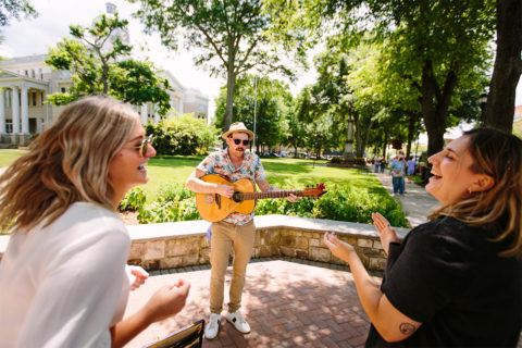 man singing in cleveland county