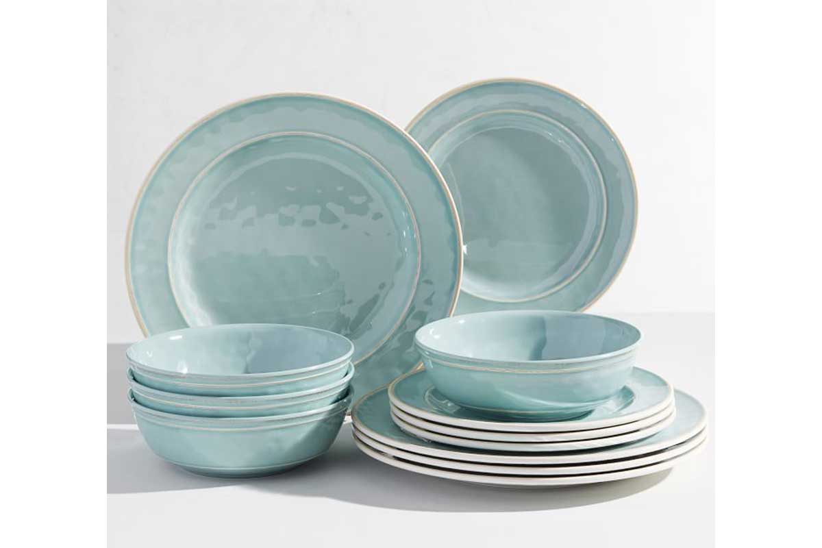 blue dish set