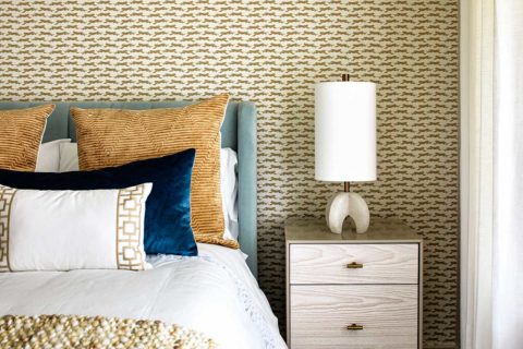 tiger wallpaper accent wall