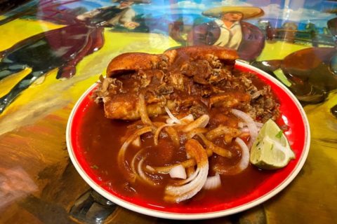 Torta ahogada at El Rulas Taco