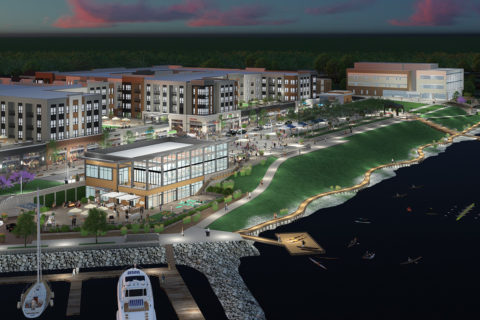 waterfront district in woodbridge