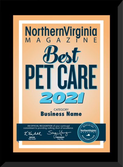 2021 best pet care plaque