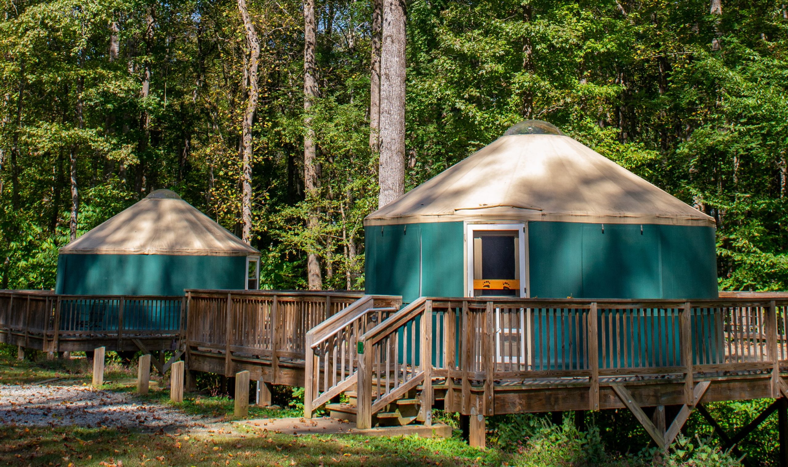 green yurts
